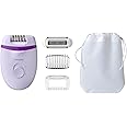 Philips Satinelle Essential Compact Epilator with Cable and Four Accessories (Model BRE275/30)