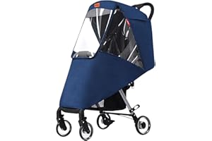 HAOZAIKEJI Universal Regenschutz Kinderwagen Regenhülle Buggy Transparent Abdeckung Regenverdeck Buggy Zwillinge Regencover Sportwagen Regenhaube Bequem Sichtfenster Regenschutz für Zwillingswagen Schadstofffrei