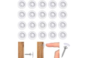 EHOMIIII 50 unidades de cubiertas de tornillo, tornillos Phillips en cruz, diámetro de 12 mm, tapa de plástico Phillips, tornillos decorativos, color blanco