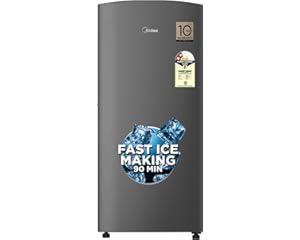 Midea 187 L 2 Star Direct Cool Refrigerator (MRD187I2XPAG, Grey, 2025 Model)