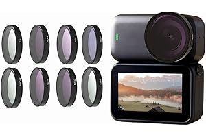 MICPOINTIK ND Polarisationsfilter Set für DJI Osmo-Nano, UV-/CPL-/ND8-, ND16-/ND32-/ND64-, Star-/Night-Filter, multifunktionaler Graufilter und CPL Filter Polfilter, Action Kamera Zubehör(E)