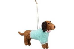 Trimits Needle Felting Craft Kit, Includes Roving Wool Needle Stuffing Instructions, Dachshund