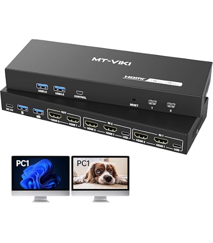 Anker Docking Station, KVM Switch for a Desktop PC and a Laptop