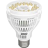 SANSI Pflanzenlampe 15W LED Pflanzenlampe Vollspektrum E27 Weiß Pflanzenlicht für Zimmerpflanzen LED Grow Light Wachstumslamp