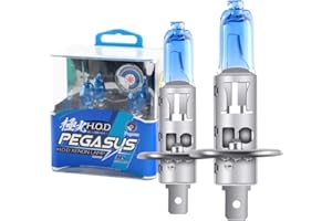 KAIDENGZHE 2pcs H1 100w Super Brillant Blanc 6000K Halogène au Xénon Ampoule 12v Voiture Phare Antibrouillard Remplacement de la Lampe