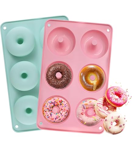 Stampo Per Ciambelle In Siliceno Platino - 6 Cavit&agrave; Antiaderente Per Forno