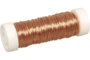 Rayher Fil bijoux à crocheter fil cuivre 0,30 mm ø bobine 50 m cuivre, 2405524