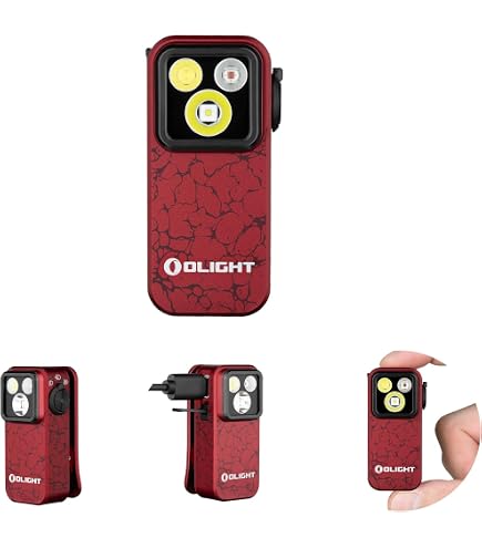 Lampe De Poche OLIGHT Oclip Pro – 3 Sources Lumineuses, 500 Lm, 120 M, 5 Modes, 144 H D'autonomie, Rechargeable USB-C, IPX6