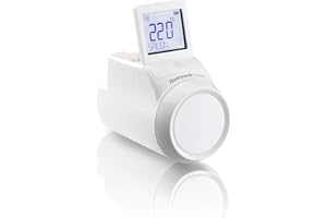 Honeywell Home THR092HRT evohome Tête thermostatique de radiateur sans fil pour système evohome, Europe, blanc (1 pièce)