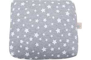 JYOKO KIDS Rückenstützkissen für Universal Anti-Allergene Babywippe 100% Baumwolle (White Star)