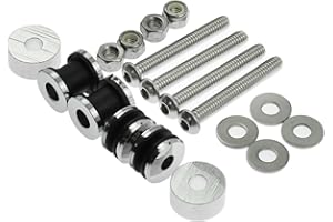 YHMTIVTU Motorrad Sissy Bar Gepäckträger Docking Hardware Kit Fit für 1984-2017 Harley Softail Fatboy Heritage Low Rider FLSTC FXST FLSTN