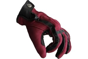 ‎MYCL TURELL Mycl Turell Motorradhandschuhe Cross Stitch - Motorrad Handschuhe Herr - Echtleder - Handschuhe Herren Motorrad aus Leder mit Gel Polster