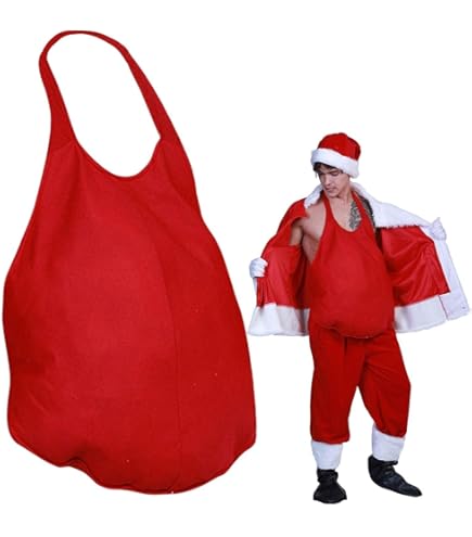 Toyvian Déguisement De Père Noël Rembourré Pour Homme