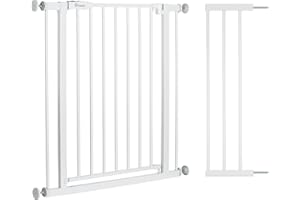 hauck Open N Stop 2 Barrera Seguridad Niños Escalera para Anchos de 96-101 cm | Puerta Bebé sin Taladrar - Apta como Vallas para Perros - Cierre Manual - para Interior - Blanco