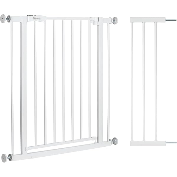 Geuther Türschutzgitter Schwenkbar - 68-102 Cm, Ohne Bohren, Weiß