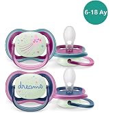 Philips-Avent Ultra Air Gece Emziği 6-18 Ay 2'li Kız Scf376/14, Standart