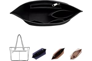 GZWY Organizer do torebki typu Longchamp, torba filcowa, z wieloma kieszeniami, organizer do torebki, organizer na zakupy do Longchamp (czarny, M)