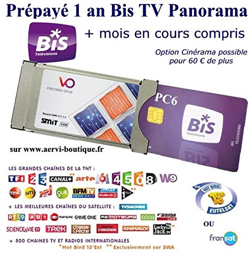 AERVI - Module Viaccess Secure Smit ACS5.0 + Abonnement Bis TV Panorama 1 an renouvelable