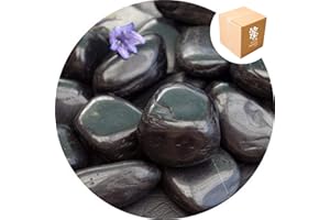 Specialist Aggregates ® - 15kg Polished Decorative Black River Stone Pebbles | MEDIUM 20-40mm | Home | Garden | Water Features | Weddings | Events | Photography | 4 COLOURS AVAILABLE | UK Supplier