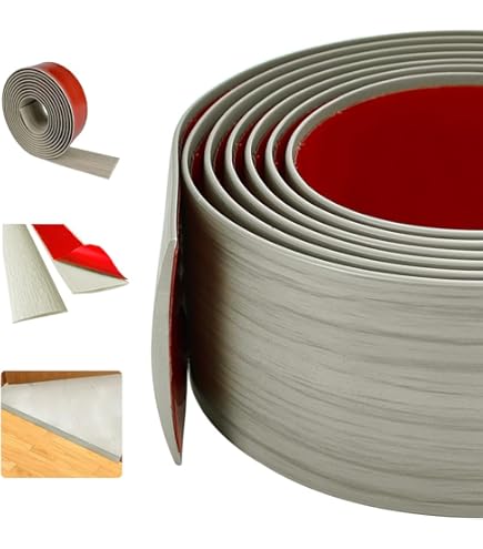 Striscia Copribordo Autoadesiva 3m - Profilo Montagna In PVC Per Pavimenti E Moquette (Colore Caff&egrave;)