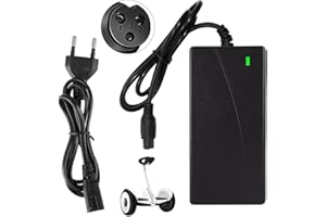 SKJJL Hoverboard Ladekabel, Ladekabel Hoverboard, 3 Polig 42V 2A, e Scooter Ladekabel, Ladekabel für Hoverboard, Batterien Ladegeräte für Scooter, e Scooter Ladegerät für Bluewheel Hoverboard