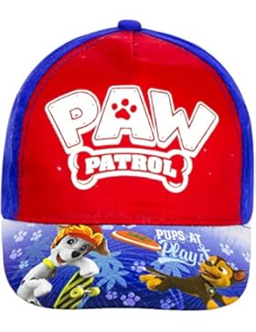 Paw Patrol Baseball Cap für Kinder, original Lizenzware, blau/rot, Gr. 52 und 54