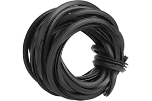 HAPIVIDA Greenhouse Rubber Strip, 4m/10m/18m Black Universal Rubbers Weather Stripping Seal Strip, Glass Sealing Rubber Line Cable for Greenhouse Supplies(18M/59.1Ft)