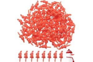 Ppmter Lot de 50 Nez de sécurité en Plastique pour Bonhomme de Neige, Joli Nez Rouge pour Noël, Jouet de Bonhomme de Neige, Bricolage, Couture, Fournitures de fête.