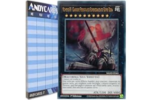 Andycards Yu-Gi-Oh! - NUMERO 81: CANNONE FERROVIARIO SUPERCORAZZATO SUPER DORA - Rara Oro MGED-IT065 in ITALIANO + Segnapunti