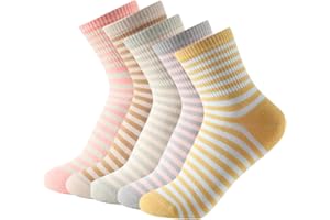 BALSETI Calcetines de Media Caña Estampados para Mujer. Calcetines Estampados Divertidos y Básicos. Uso Diario. 80% Algodón. Pack de 6 Pares. Talla Única 35-41