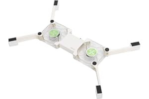 CCYLEZ Ventola del Radiatore Pieghevole USB, Pad di Raffreddamento Portatile per Laptop con Supporto a Piedi, Ventola di Raffreddamento per PC Ultra Silenziosa a Doppia Faccia(bianca)
