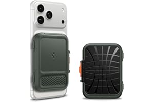 Spigen Cartera Magsafe Lock Fit MagFit Tarjetero Magnético con Kickstand Compatible con iPhone 17/16/15/14/13/12 Magsafe Wallet - Verde Militar