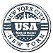 Produktbild 2 x New York USA Auto Vinyl Aufkleber Aufkleber Laptop Reise Gepäck Auto Ipad Schild Fun # 4045 - 10cm/100mm Wide