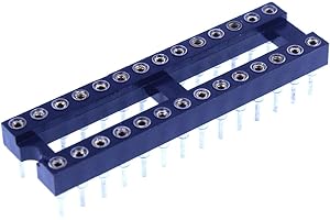 HUABAN 5 pièce DIP-28 DIP28 Type de soudure d'adaptateur de prise d'essai d'IC de largeur 10mm de lancement de broche ronde 2.54mm