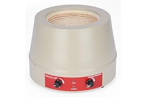 stonylab Mantello Riscaldante Laboratorio, Laboratorio Riscaldamento e Mescolando Elettrotermico con Magnetico agitatore 0-1600 Giri/Min Temperatura Controllo 220V/380℃, 450W, 2000 ml