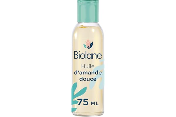 BIOLANE - Huile d'amande douce - Bébé -Protège la peau - Vitamine E - Soin - Bain - Massage - 100% d'origine naturelle - Fabriquée en France