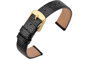 ANNEFIT Cinturino Pelle 10mm 12mm 13mm 14mm 15mm 16mm 18mm 20mm Cinturini per Orologi Donna, Fibbia in Acciaio Inossidabile