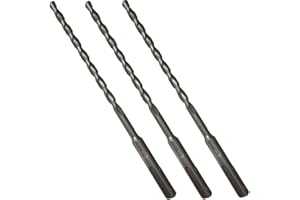 UK DRILLS THE PROFESSIONALS CHOICE (Pack of 3) 6MM X 210MM SDS + Masonry Drill bit for Stone Concrete Brick Drilling