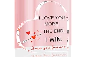 GRELAE Valentines Gifts for Her Valentines Day Decorations Gifts for Boyfriend Girlfriend Husband Wife Men I Love You Gifts for Him Romantic Gifts for Her Birthday Present - Acrylic Heart Plaque 10×10×1cm