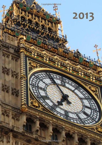 Kalender 2013 - London: Big Ben, DIN A5, 1 Woche auf einer Doppelseite