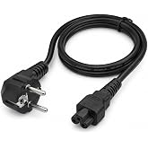 PrimeX PX-YNC15 1.5 Metre Yonca Power Kablosu, 3x0.75mm Full Bakır Notebook Adapt&ouml;r G&uuml;&ccedil; Kablosu, IEC C5 Yonca Tip Laptop Adap