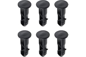 3 paires Goupilles de charnière pour couvercle de poubelles à roulettes en plastique, 65mm x 18mm