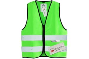 Salzmann 3M Gilet rifrangente per bambini - Realizzato con materiale catarifrangente 3M - Disponibile in 4 colori e 3 taglie