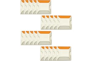 WOKYO Road Reflectors, 20 Pack Double Sided Driveway Reflectors Markers 4 X 4 Inch Pavement Markers Reflectors for Driveways Entrance Road Ground Highways Pedestrian Crossings Sidewalks