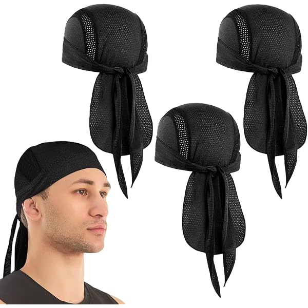 Lot De 3 Bonnets Sous Casque Respirants - Skull Cap Léger Pour Vélo, Moto, Running - Homme Et Femme - 8
