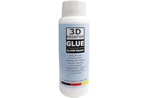 PMS THOMIN GMBH 3D PRINTER GLUE - 3D Druckbett Kleber von PMS THOMIN 100ml Haftmittel/Kleber für 3D Drucker für Anti-Warping Effekt und für die perfekte Haftung auf dem Druckbett/der Druckplatte