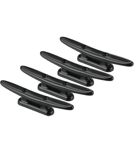 Taquets D'Amarrage Bateau Nylon 4 Pouces - Accessoire Marine Résistant - Pont, Kayak, Déco