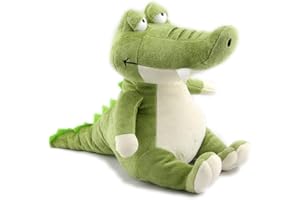 VACHICHI Peluche Crocodile en Peluche Alligator, Animal en Peluche Croc, Cadeau pour Tout-Petits Garçons Filles, Cadeau pour Anniversaire Noël, 25cm