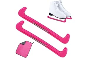 Tcnzdy 2 Stück Kufenschoner Schlittschuhe, Rosa Schlittschuhe Schoner Langlebig Schlittschuh Schoner Mit Einem Tuch Schlittschuh Kufenschoner und Schlittschuhe Schutz für Schlittschuhe