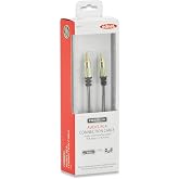 ASSMANN 84596 RCA bağlantı kablosu, Mono, Audioverbindungskabel, 1 x RCA fiş fiş, 2,5 m siyah/altın